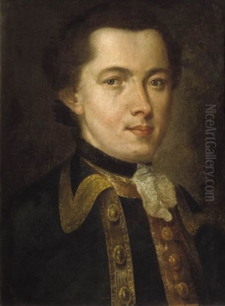 Portrait of an unknown Man Oil Painting by Aleksey Antropov