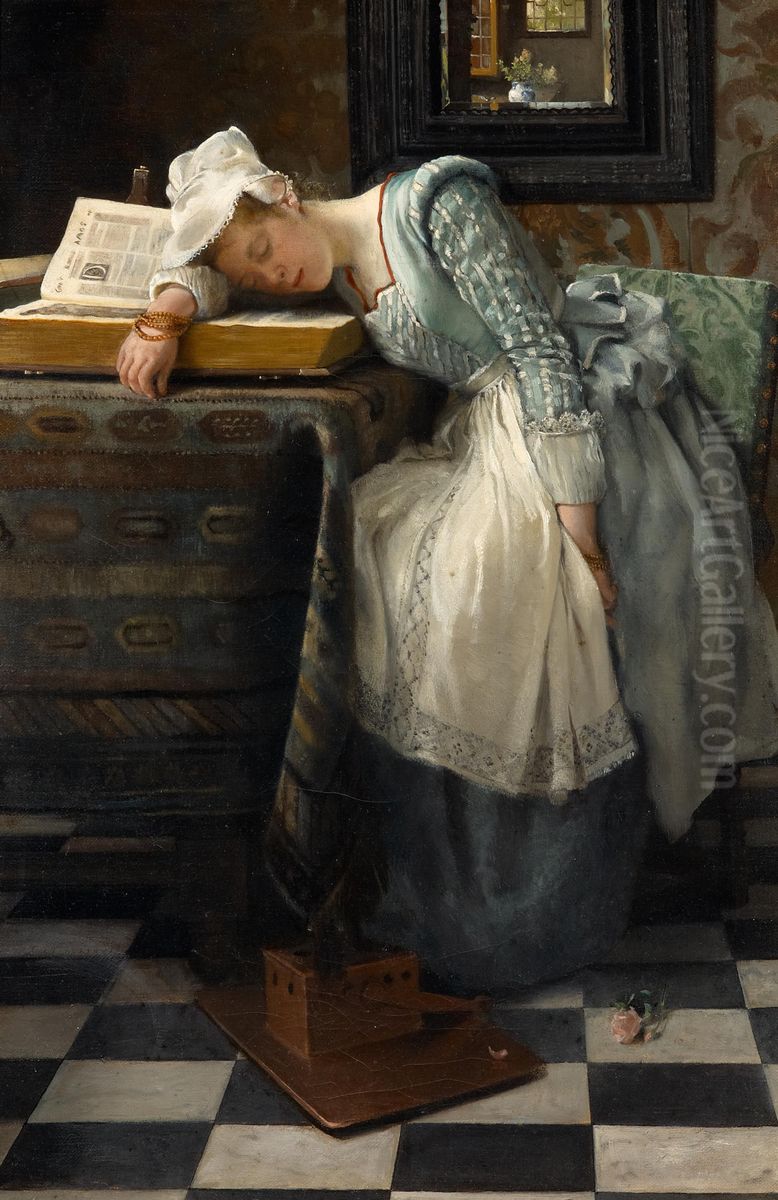 World of dreams Oil Painting by Laura Theresa Alma-Tadema