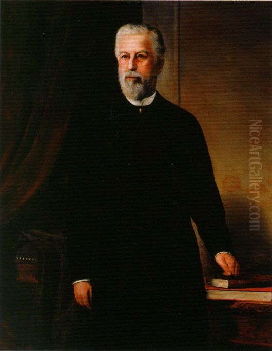 Antonio de Aguiar Barros (Marques de Itu) Oil Painting by Jose Ferraz De Almeida Junior