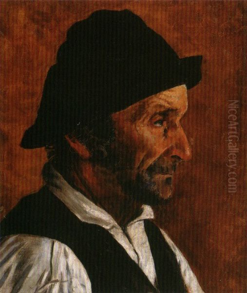 Cabeca de caipira Oil Painting by Jose Ferraz De Almeida Junior