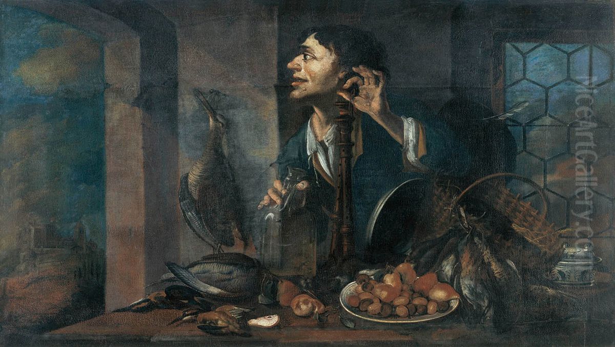 Alegorija sluha Oil Painting by Almanach