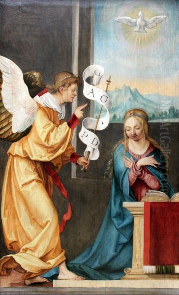 Annunciation Oil Painting by Hans von Kulmbach