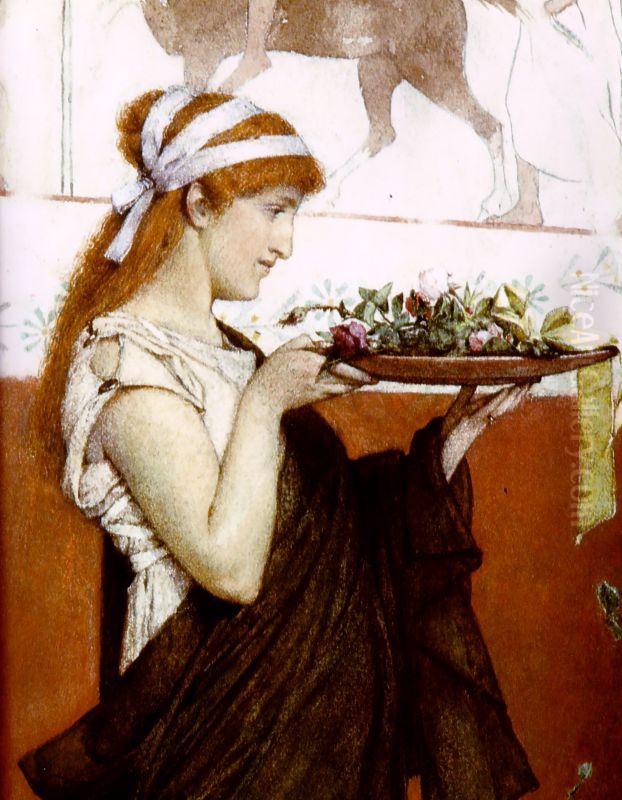 Offerta votiva, particolare Oil Painting by Lawrence Alma-Tadema