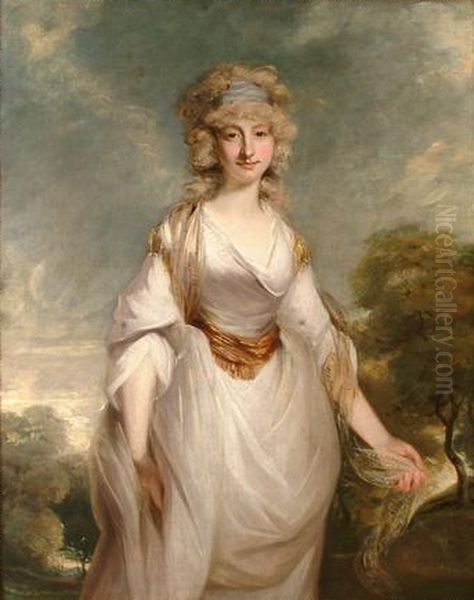 LadyAlmeria Carpenter(1752-1809) Oil Painting by Richard Cosway