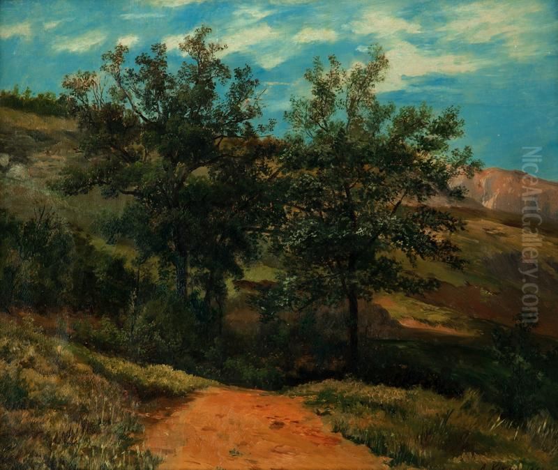 The valley Oil Painting by Alois Kirnig