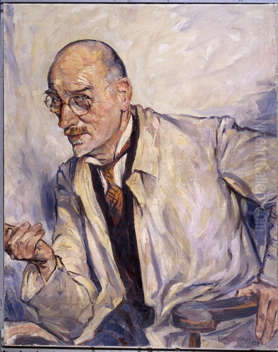 Bildnis Adolf Johnssens Oil Painting by Egon Tschirch