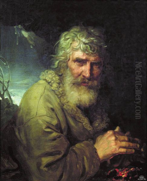 Allegory of Winter Oil Painting by Vladimir Borovikovsky
