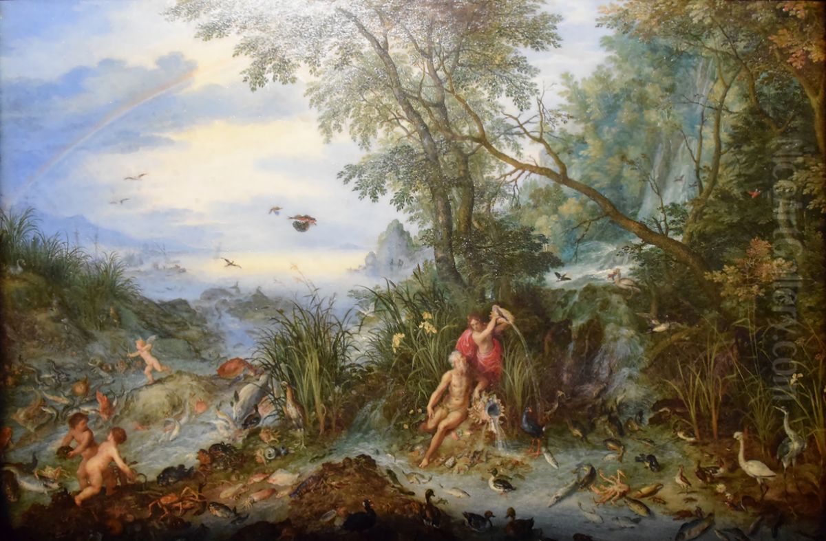 Allegory of Water Oil Painting by Jan Brughel