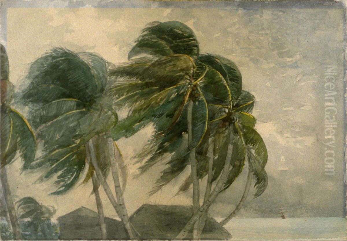 A 'Norther', Key West Oil Painting by Winslow Homer