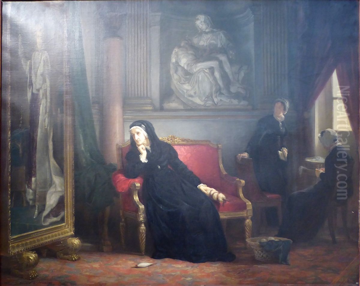 Mother of the Emperor, 1822 Oil Painting by Charles Louis Muller