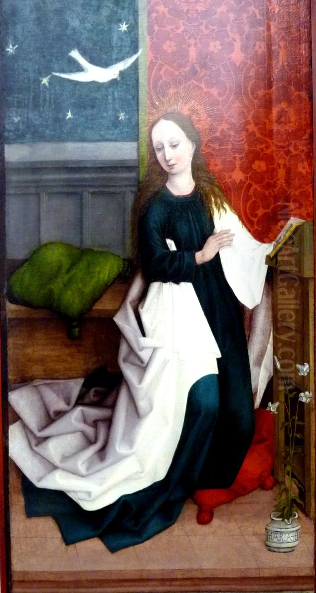 Annunciation Oil Painting by Hans Pleydenwurffand workshop