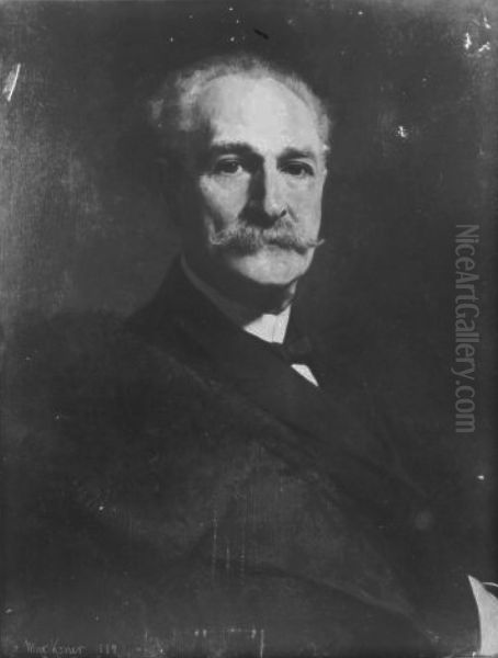 Portrait of Sigismund Wolff Oil Painting by Max Koner