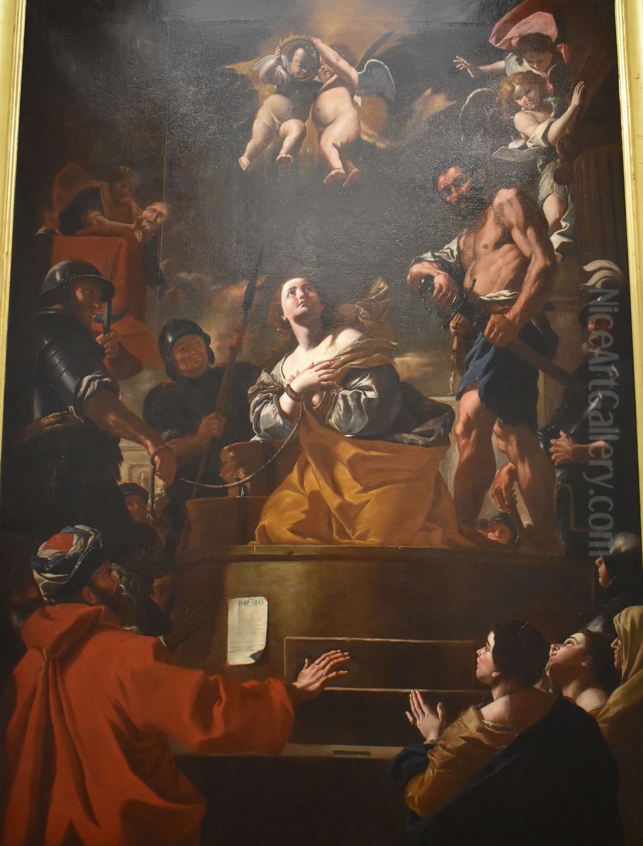 Le martyre de Sainte Catherine Oil Painting by Mattia Preti