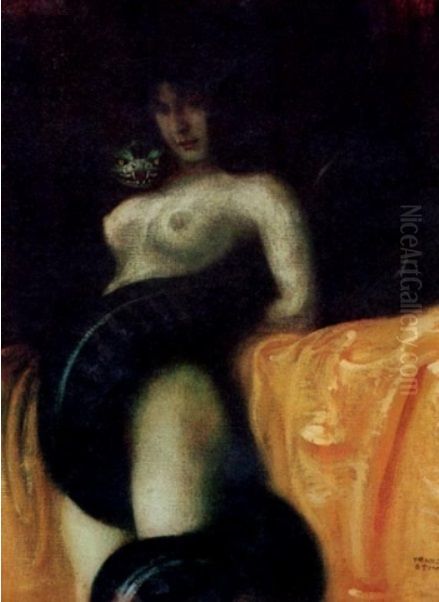Sensuality Oil Painting by Franz Stuck