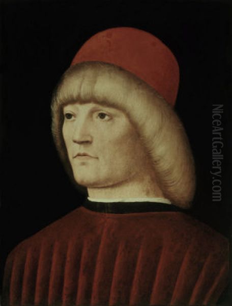 A young Man Oil Painting by Alvise Vivarini