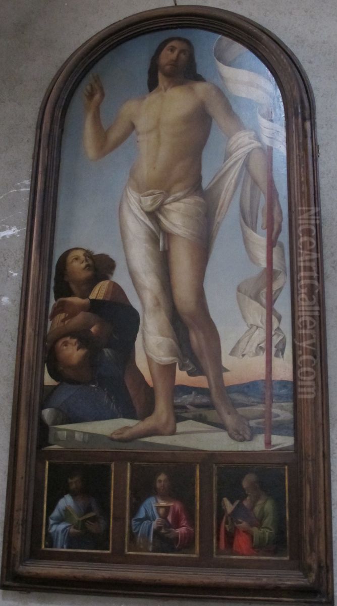 cristo risorto Oil Painting by Alvise Vivarini
