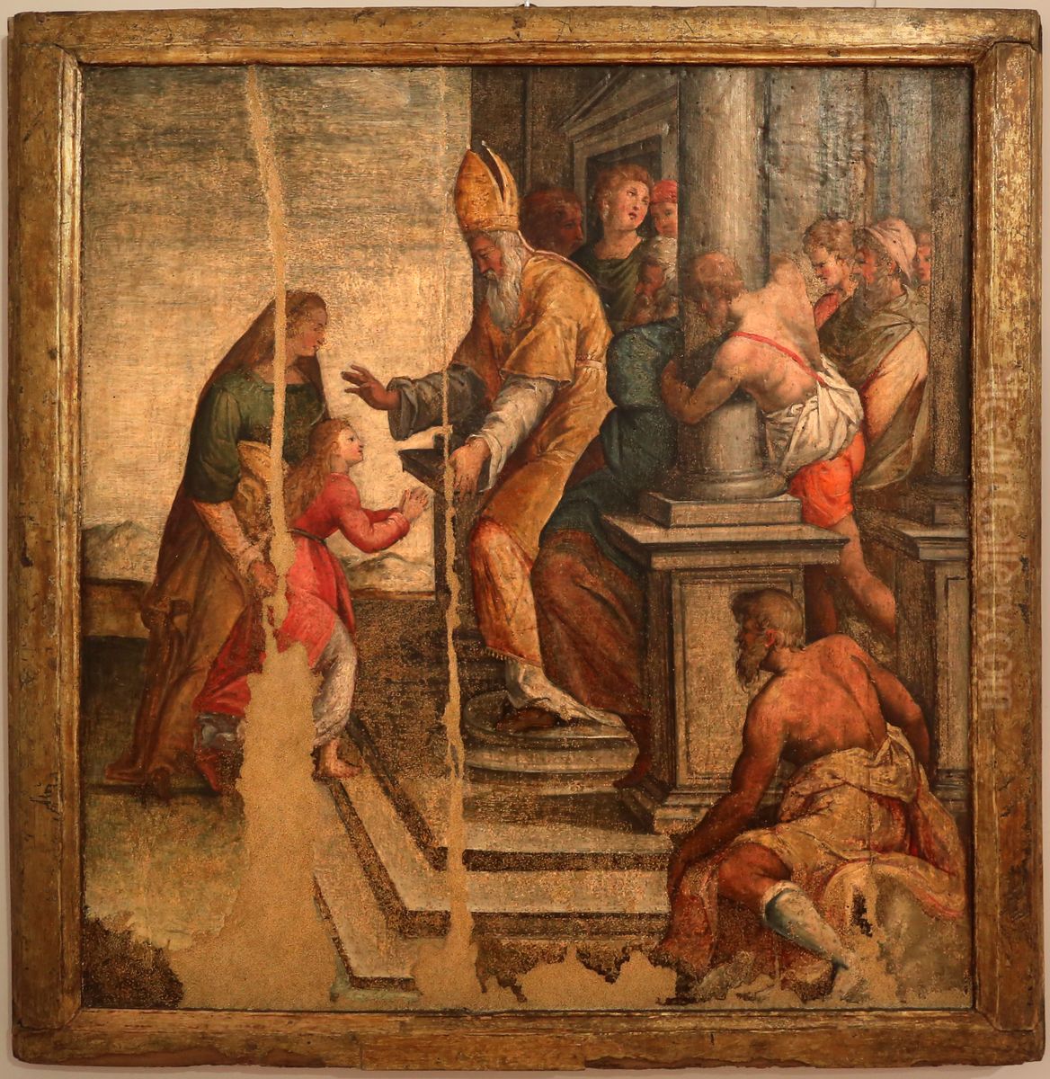 Presentation of Virgin Mary Oil Painting by Livio Agresti