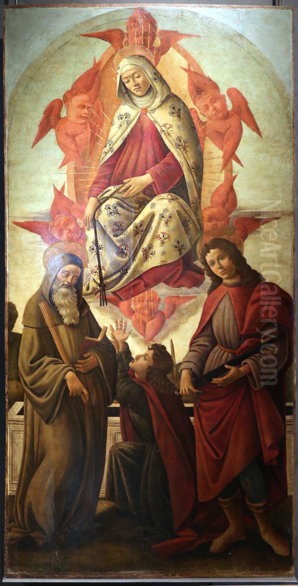 assunzione della vergine coi ss. benedetto, tommaso e giuliano Oil Painting by Sandro Botticelli assunzione della vergine coi ss. benedetto, tommaso e giuliano Oil Painting by Sandro Botticelli