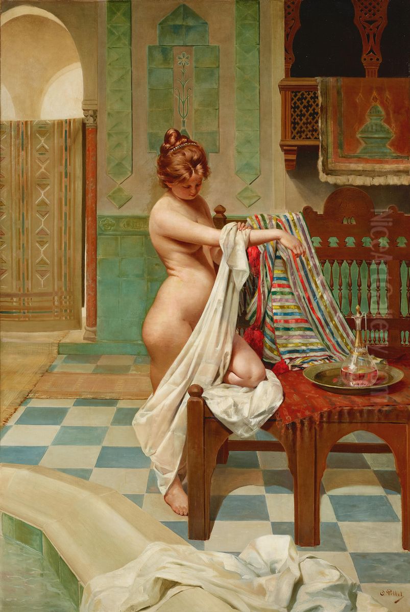 In the seraglio Oil Painting by Alphonse Pellet