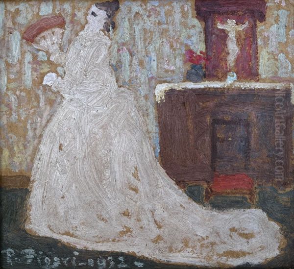 Dama antigua Oil Painting by Pedro Figari