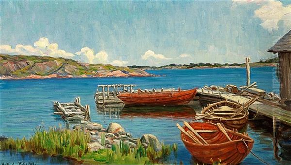 Hiittinen Oil Painting by Alfhild Nordlund