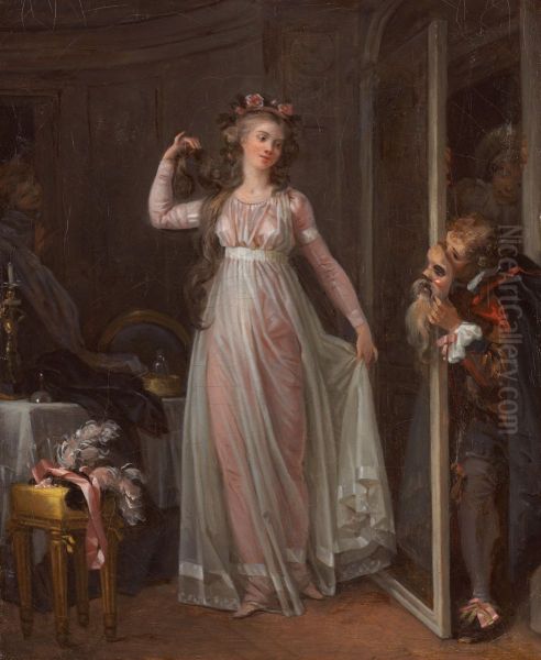 Before the Masked Ball Oil Painting by Marguerite Gerard