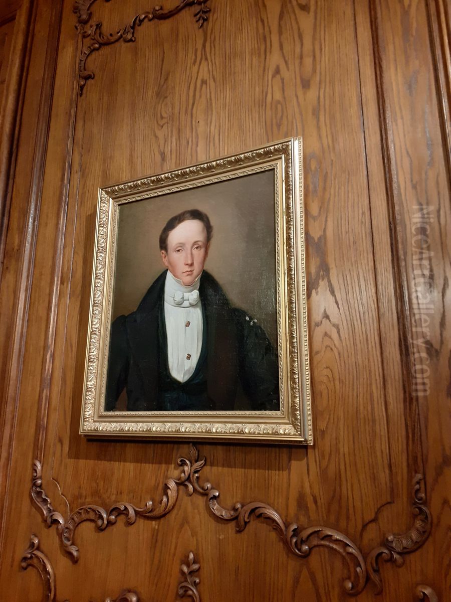 Portrait of Edouard Vimont (librarian) Oil Painting by unknown