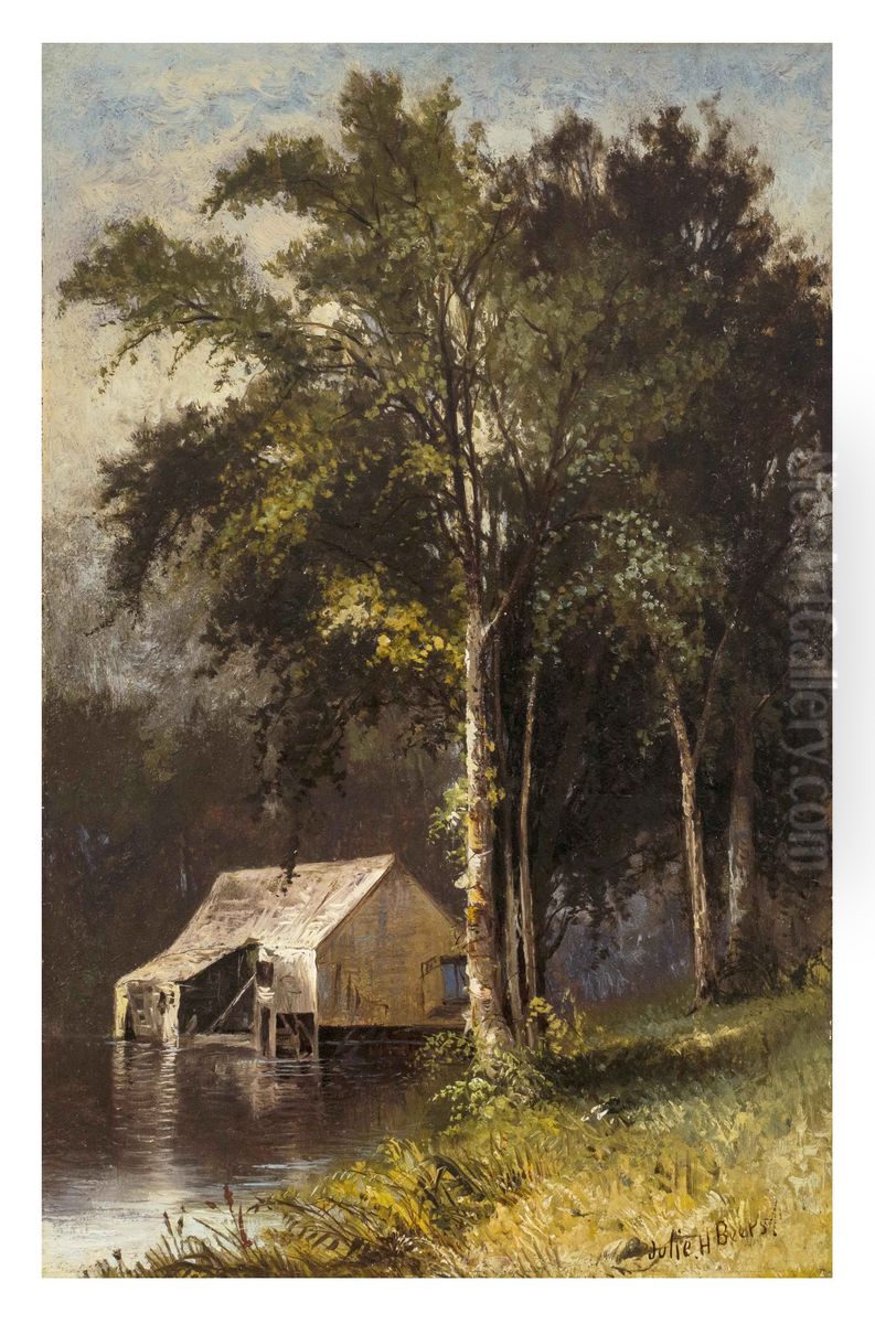 Summer Woodlands Oil Painting by Julie (Hart) Beers