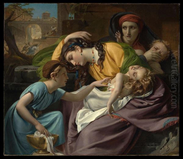 The Massacre of the Innocents Oil Painting by Francois-Joseph Navez