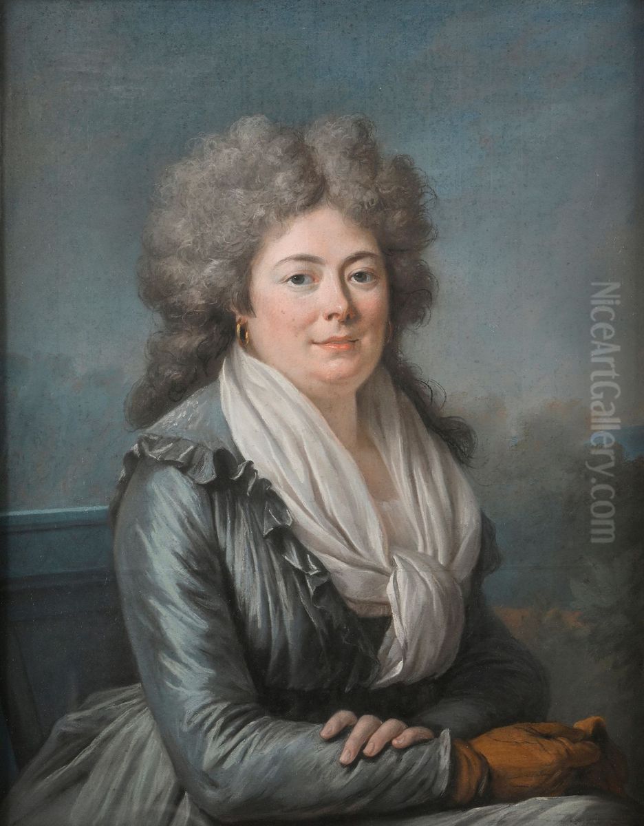 Presumed portrait of Sophie Thuillier Oil Painting by Marie-Gabrielle Capet