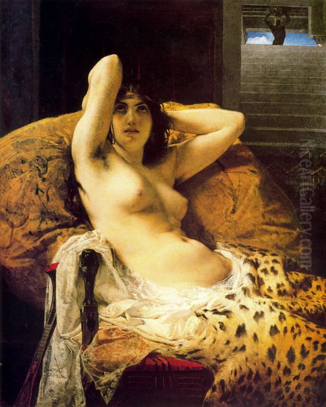 Cleopatra Oil Painting by Mose Bianchi