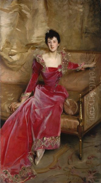 Mrs Hugh Hammersley (Mary Frances Grant) Oil Painting by John Singer Sargent