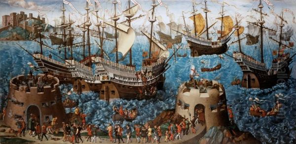 Campus Panni Aurei (tabulae saeculi XVI) Oil Painting by unknown