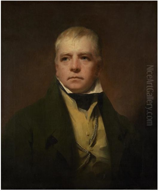 Sir Walter Scott, 1771 - 1832. Novelist and poet Oil Painting by Henry Raeburn