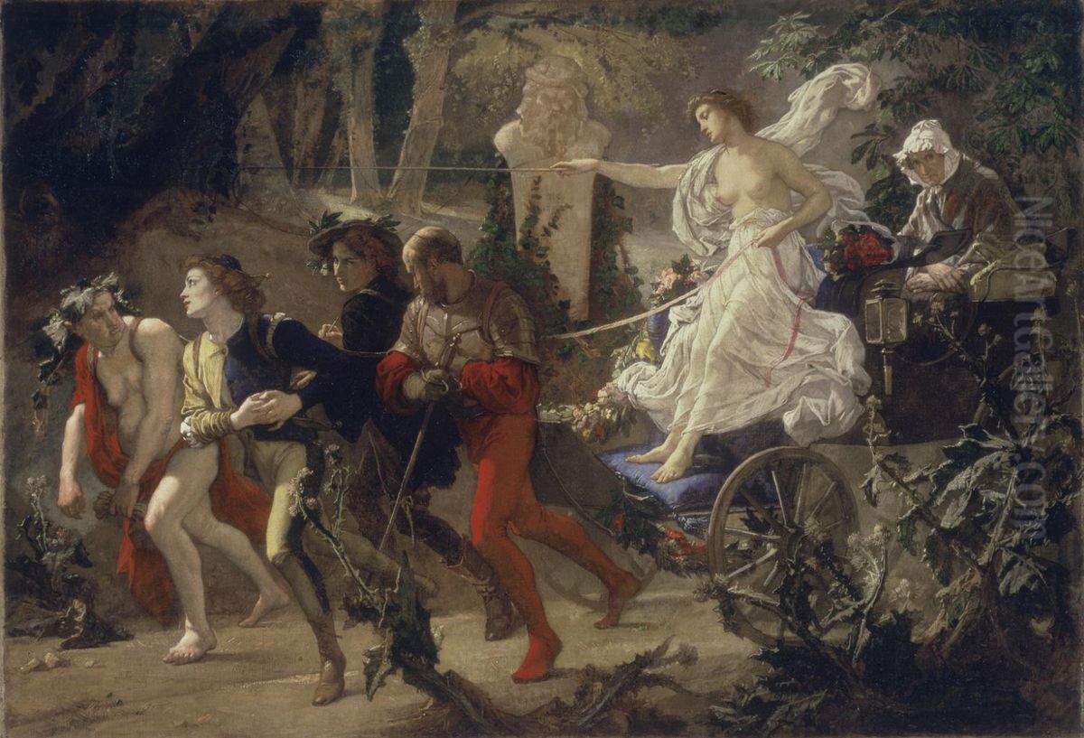 The Thorny Path. Oil Painting by Thomas Couture