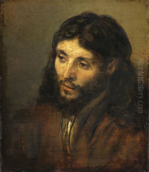 Head of Christ Oil Painting by Rembrandt