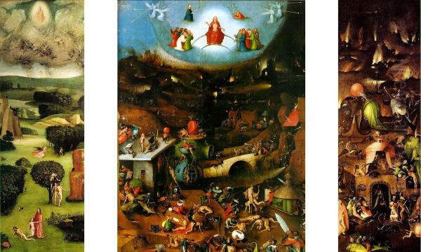 The last judgement tryptch Oil Painting by Hieronymus Bosch
