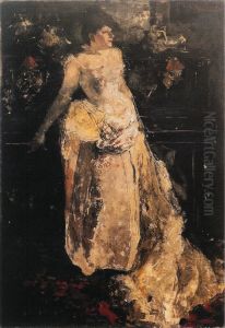 De actrice Theo Mann-Bouwmeester in 'Francillon'