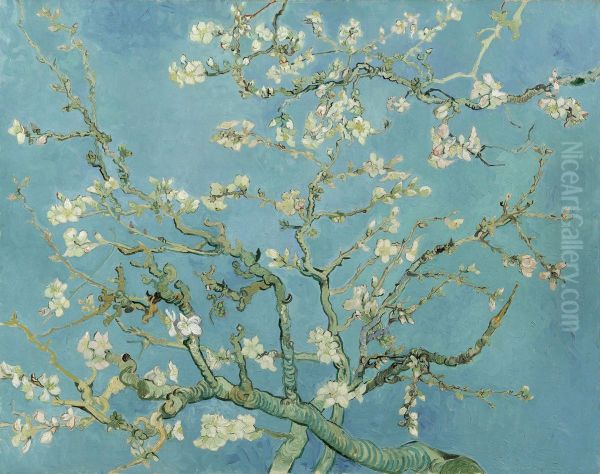 Almond Blossom Oil Painting by Vincent Van Gogh