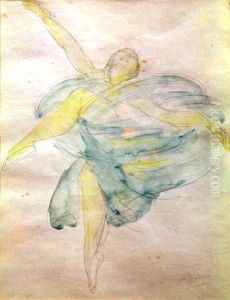 Dancer with veils