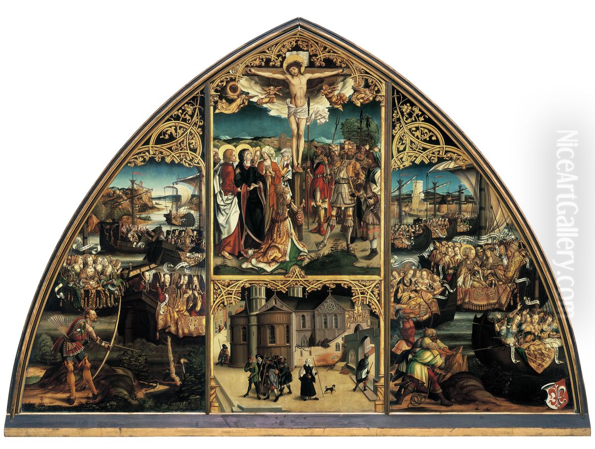 Basilica Santa Croce Oil Painting by Hans Burgkmair the elder