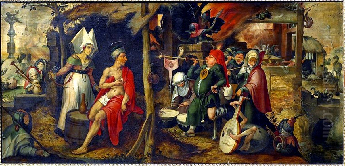 8-9) Oil Painting by Jan Mandijn