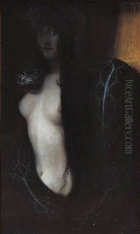 Die Sunde Oil Painting by Franz Stuck