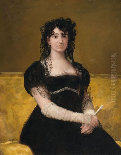 Portrait of Dona Antonia Zarate Oil Painting by Francisco Goya