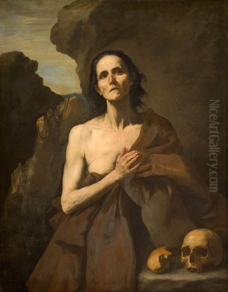 Sainte Marie l'Egyptienne Oil Painting by Jusepe de Ribera