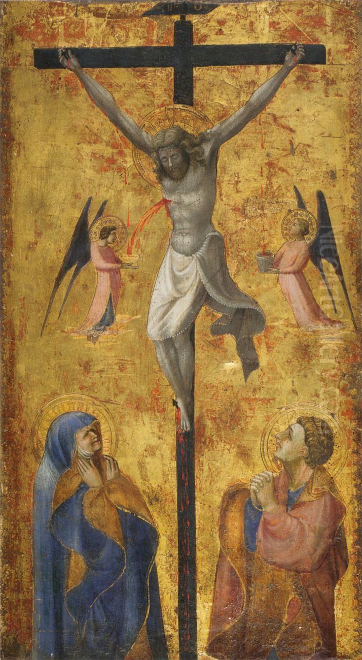Crucifixion of Christ Oil Painting by Paolo Uccello