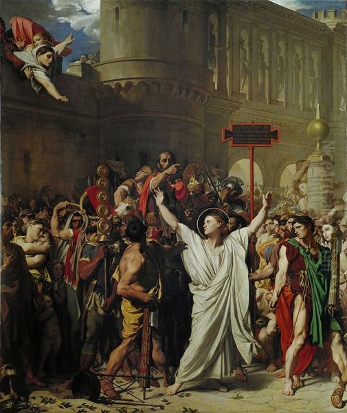Le Martyre de Saint-Symphorien Oil Painting by Jean-Auguste-Dominique Ingres