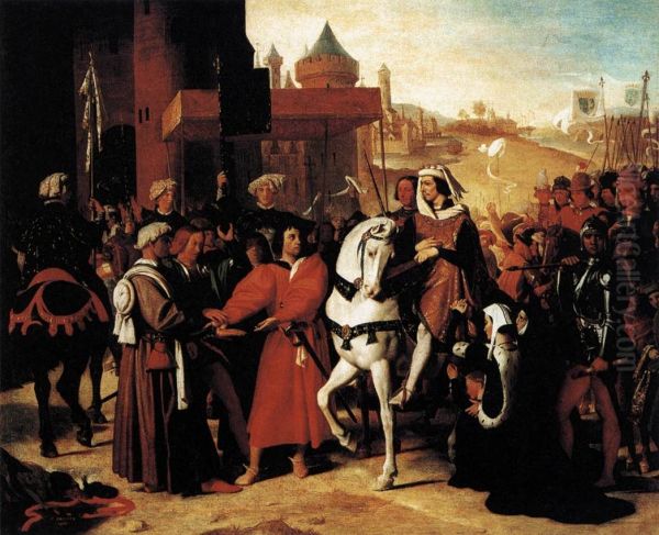 The Entry of the Future Charles V into Paris in 1358 Oil Painting by Jean-Auguste-Dominique Ingres