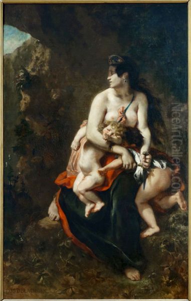 Medee Oil Painting by Eugene Delacroix