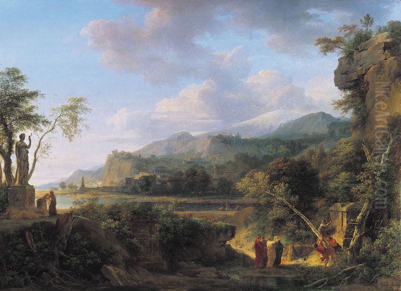 Ciceron znajsov nadgrobok Arhimeda Oil Painting by Pierre-Henri de Valenciennes